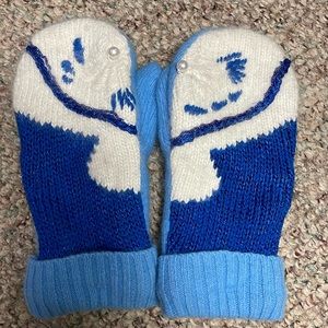 New cashmere beaded mitts